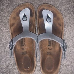 Women’s birkenstock silver sandal